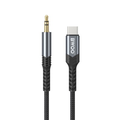 BWOO кабел AUX 3.5mm - USB-C BO-AUX066 черен