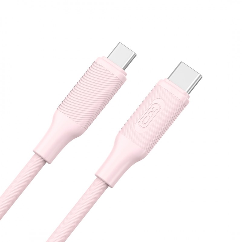 XO кабел NB-Q265B PD USB-C - USB-C 1,0m 60W розов