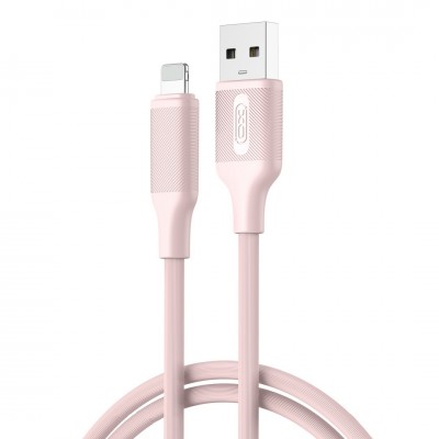 XO кабел NB265 USB - Lightning 1,0m 2,4A розов