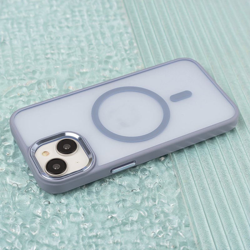 Капак Frozen Mag за iPhone 17 Pro / 18 Pro 6.3" светлосин отворен пръстен