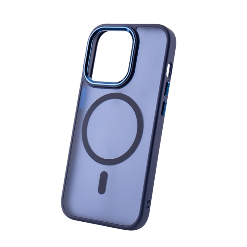 Калъф Frozen Mag за iPhone 17 Pro / 18 Pro 6.3" тъмносин отворен пръстен