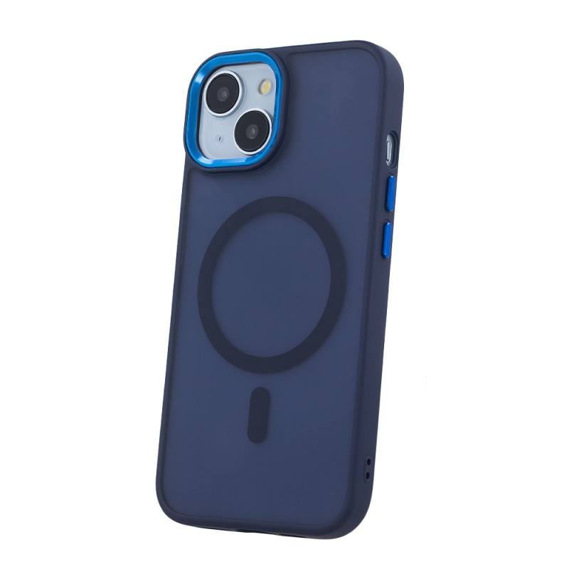 Калъф Frozen Mag за iPhone 17 Pro / 18 Pro 6.3" тъмносин отворен пръстен