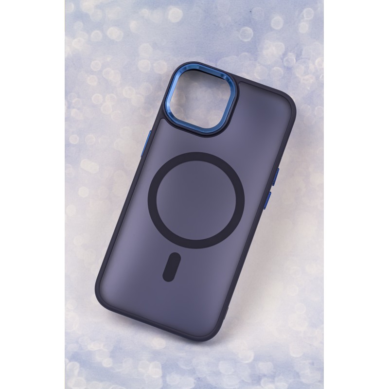 Калъф Frozen Mag за iPhone 17 Pro / 18 Pro 6.3" тъмносин отворен пръстен