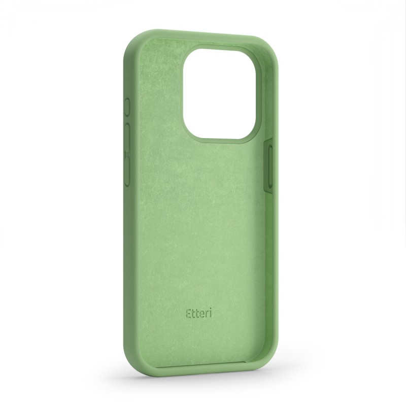 Силиконов кейс Etteri за Xiaomi Redmi Note 13 5G светло зелен