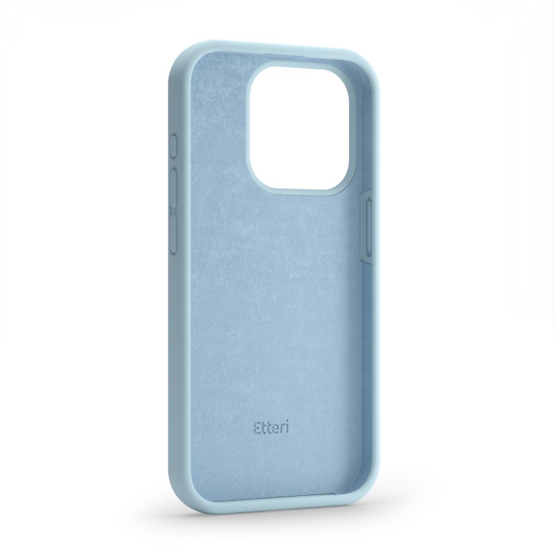 Силиконов калъф Etteri за Samsung Galaxy S23 Ultra светло син
