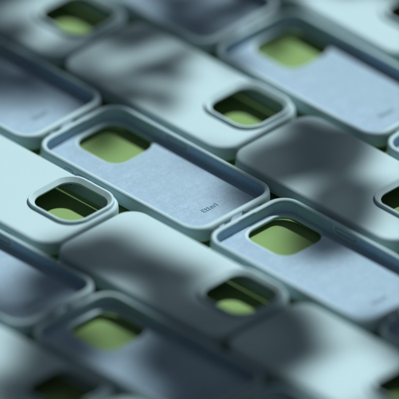 Силиконов калъф Etteri за Samsung Galaxy S23 Ultra светло син