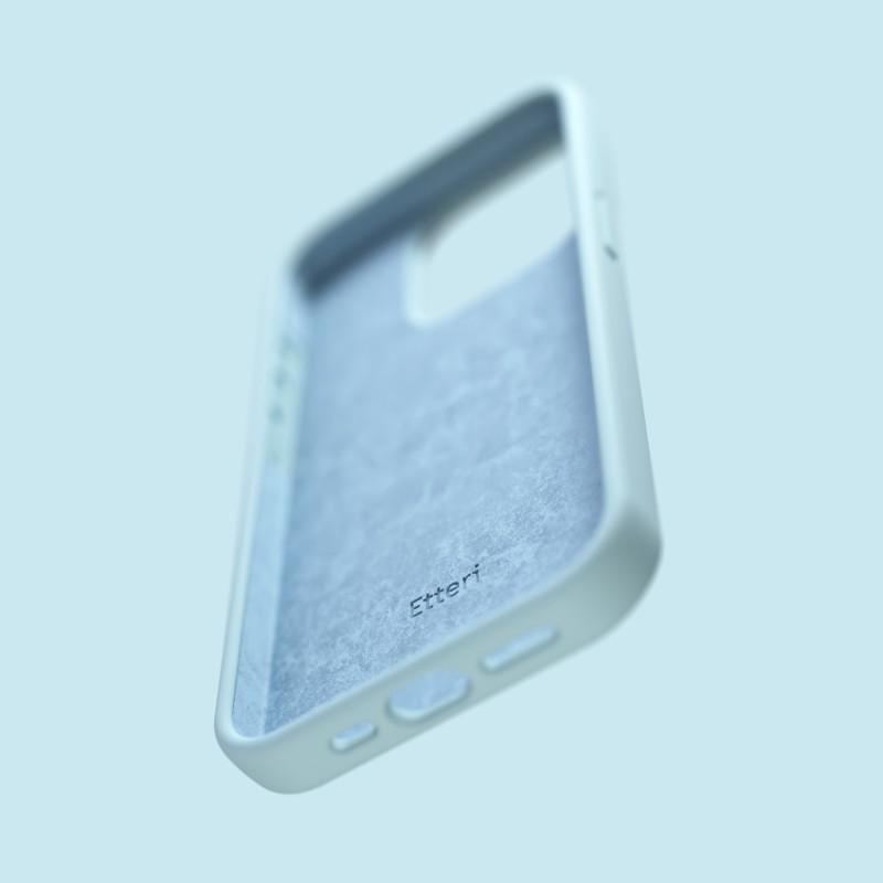 Силиконов калъф Etteri за Samsung Galaxy S23 Ultra светло син