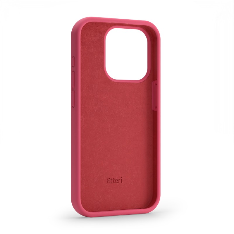 Силиконов калъф Etteri за Xiaomi Redmi Note 13 4G, малинов