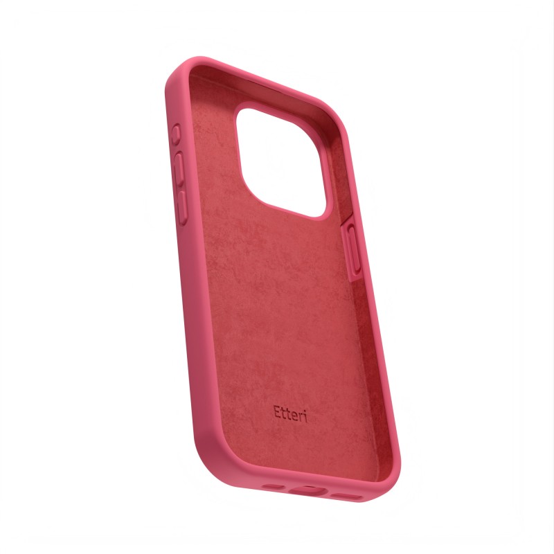 Силиконов калъф Etteri за Xiaomi Redmi Note 13 4G, малинов