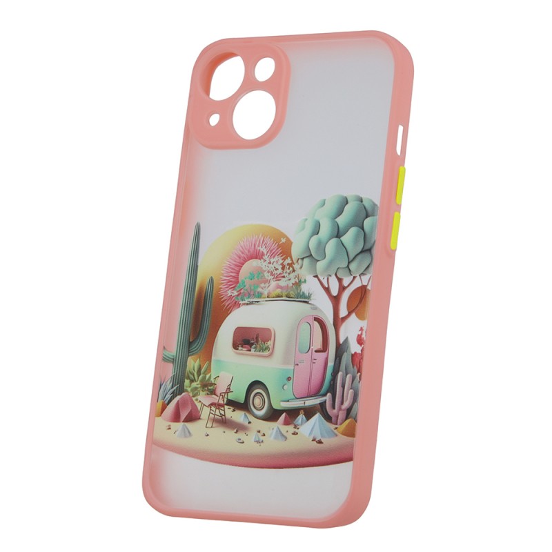 Калъф Ultra Trendy за iPhone 14 6.1" Travel pink