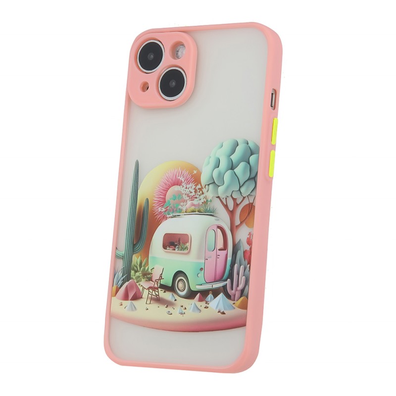 Калъф Ultra Trendy за iPhone 14 6.1" Travel pink