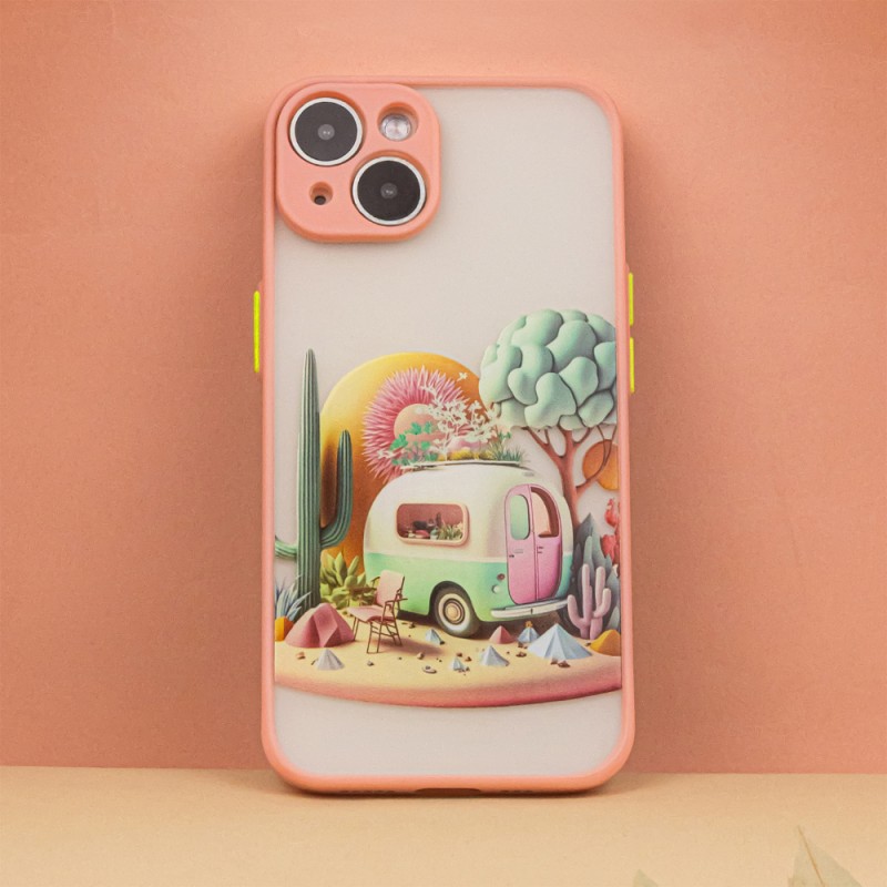 Калъф Ultra Trendy за iPhone 14 6.1" Travel pink