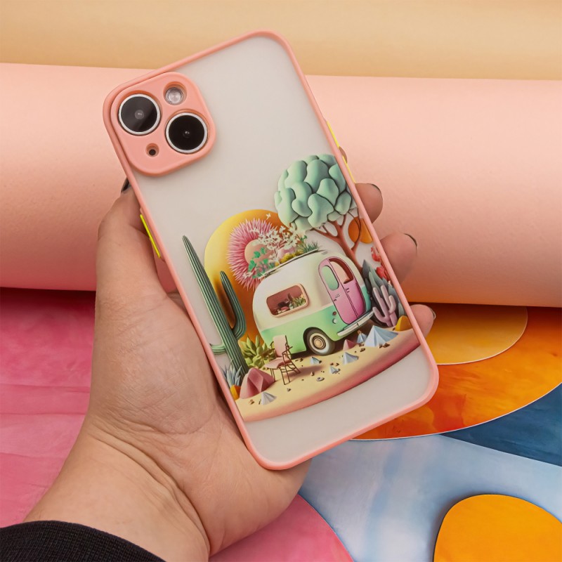 Калъф Ultra Trendy за iPhone 14 6.1" Travel pink