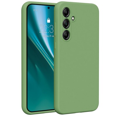 Силиконов кейс Etteri за Samsung Galaxy A35 5G светло зелен