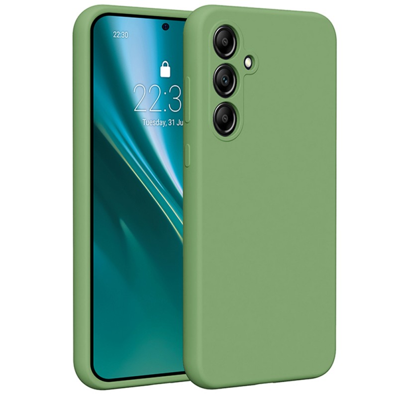 Силиконов кейс Etteri за Samsung Galaxy A35 5G светло зелен