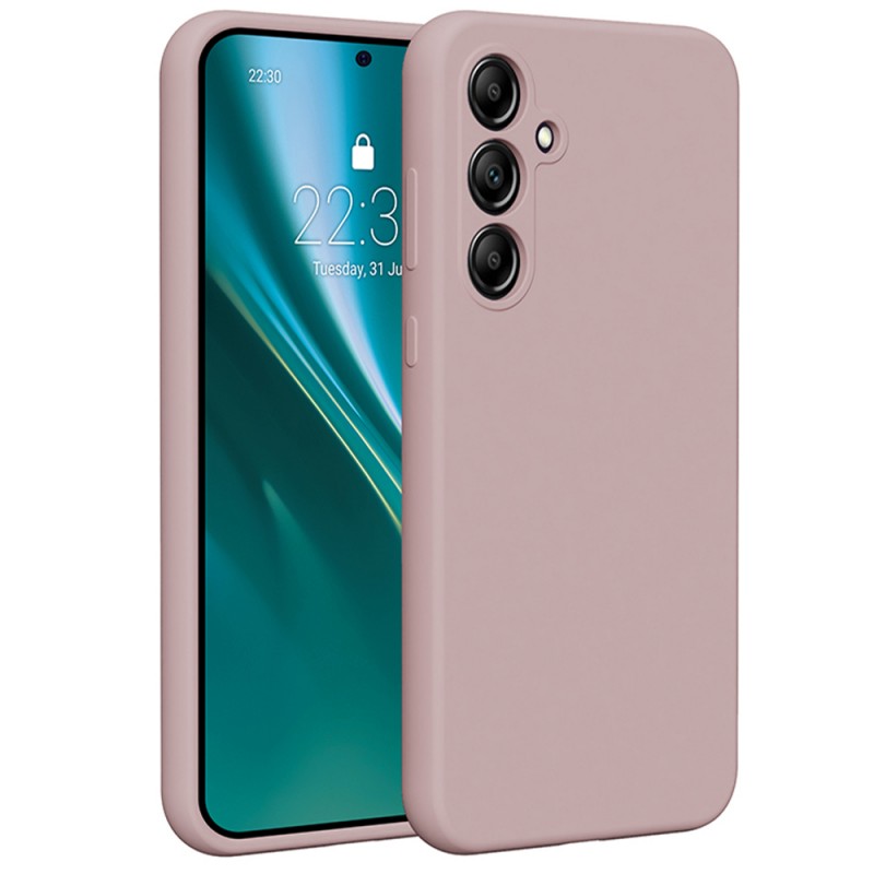 Силиконов кейс Etteri за Samsung Galaxy A35 5G, светло розов