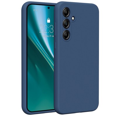 Силиконов кейс Etteri за Samsung Galaxy A35 5G, тъмно син