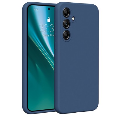 Гръб Etteri Silicone Case за Samsung Galaxy A55 5G тъмносин