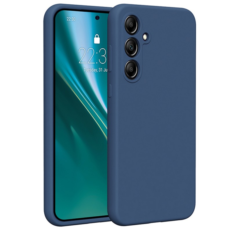 Гръб Etteri Silicone Case за Samsung Galaxy A55 5G тъмносин