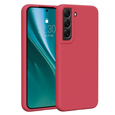 Гръб Etteri Silicone Case за Samsung Galaxy S22 малинов