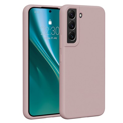 Гръб Etteri Silicone Case за Samsung Galaxy S22 светлорозов