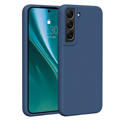 Гръб Etteri Silicone Case за Samsung Galaxy S22 тъмносин