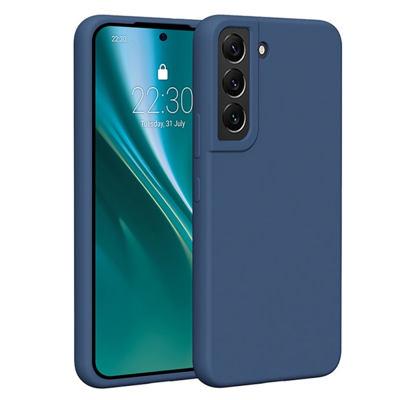 Гръб Etteri Silicone Case за Samsung Galaxy S22 тъмносин