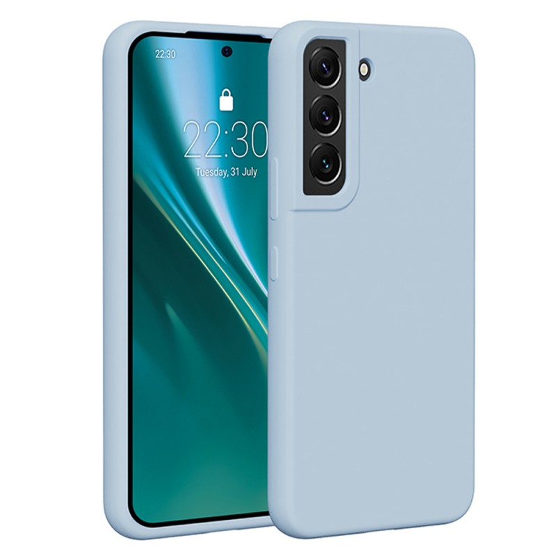 Гръб Etteri Silicone Case за Samsung Galaxy S22 светлосин