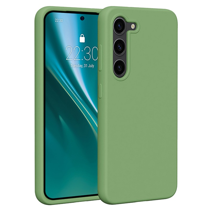 Калъф Etteri Silicone Case за Samsung Galaxy S23 светлозелен