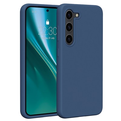 Гръб Etteri Silicone Case за Samsung Galaxy S23 тъмносин