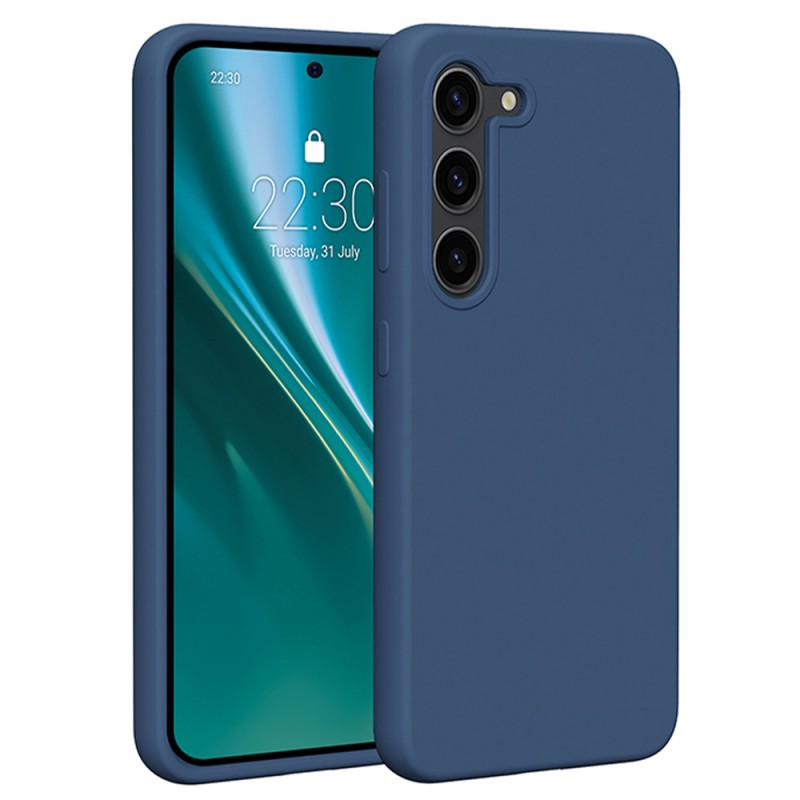 Гръб Etteri Silicone Case за Samsung Galaxy S23 тъмносин