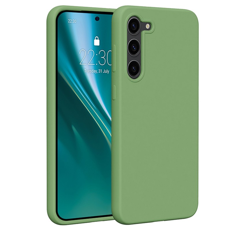 Силиконов кейс Etteri за Samsung Galaxy S23 Plus светло зелен