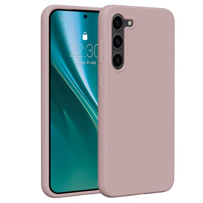 Силиконов калъф Etteri за Samsung Galaxy S23 Plus, светло розов