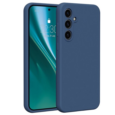 Силиконов кейс Etteri за Samsung Galaxy S23 FE, тъмно син