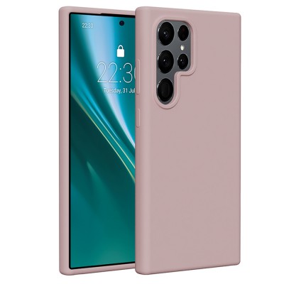Силиконов калъф Etteri за Samsung Galaxy S24 Ultra светло розов