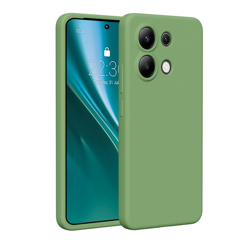 Силиконов кейс Etteri за Xiaomi Redmi Note 13 4G светло зелен