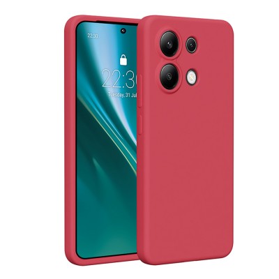 Силиконов калъф Etteri за Xiaomi Redmi Note 13 4G, малинов