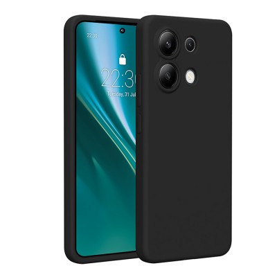 Силиконов калъф Etteri за Xiaomi Redmi Note 13 4G черен