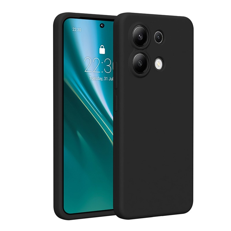 Силиконов калъф Etteri за Xiaomi Redmi Note 13 4G черен