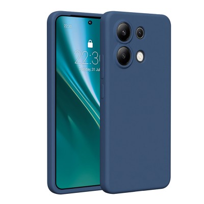 Силиконов калъф Etteri за Xiaomi Redmi Note 13 4G, тъмно син