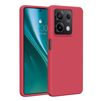 Силиконов калъф Etteri за Xiaomi Redmi Note 13 5G, малинов