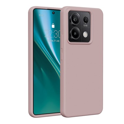 Силиконов калъф Etteri за Xiaomi Redmi Note 13 Pro 5G, светло розов