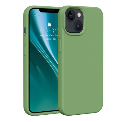 Силиконов кейс Etteri за iPhone 14 6.1" светло зелен