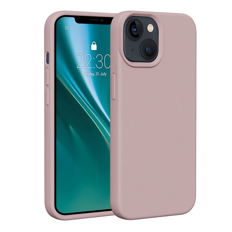 Силиконов кейс Etteri за iPhone 14 6.1" светло розов