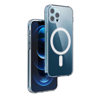 Прозрачен калъф Anti Shock 1,5 mm Mag за iPhone 12 6,1