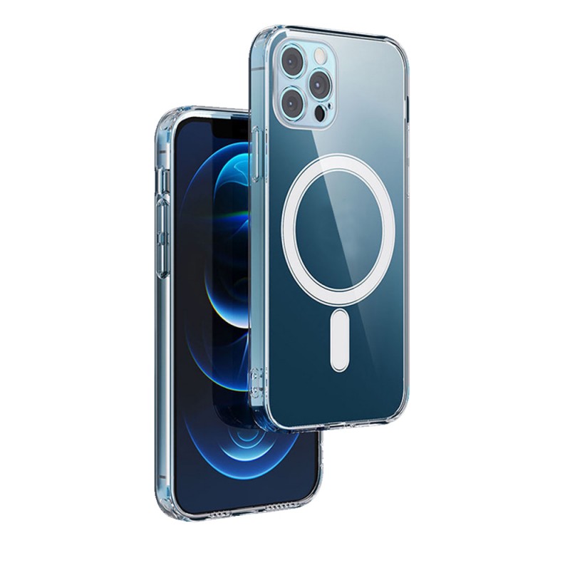 Anti Shock 1.5 mm Mag капак за iPhone 17 Pro Max 6.9" прозрачна защита на камерата отворен пръстен