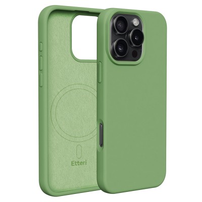 Калъф Etteri Silicone Mag за iPhone 16 Pro Max 6.9" светло зелен