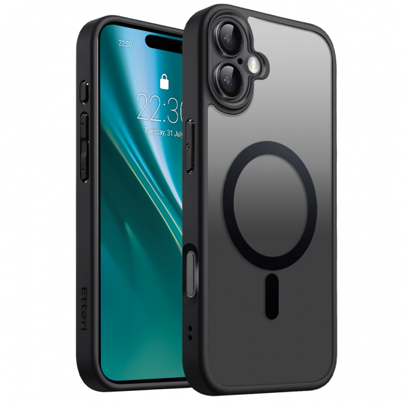Оверлей Etteri Matt Mag за iPhone 16 Plus 6.7" черен