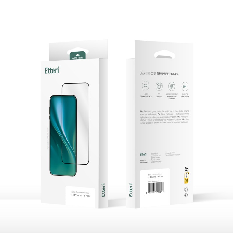 Etteri 9D закалено стъкло за Samsung Galaxy A16 4G / A16 5G / M16 5G / A17