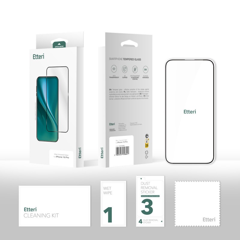 Etteri 9D закалено стъкло за Samsung Galaxy A16 4G / A16 5G / M16 5G / A17